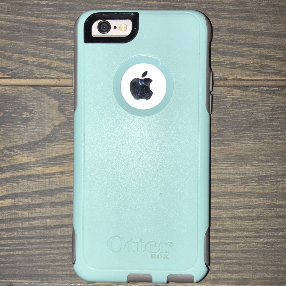 Custom Turquoise and Gray Otterbox